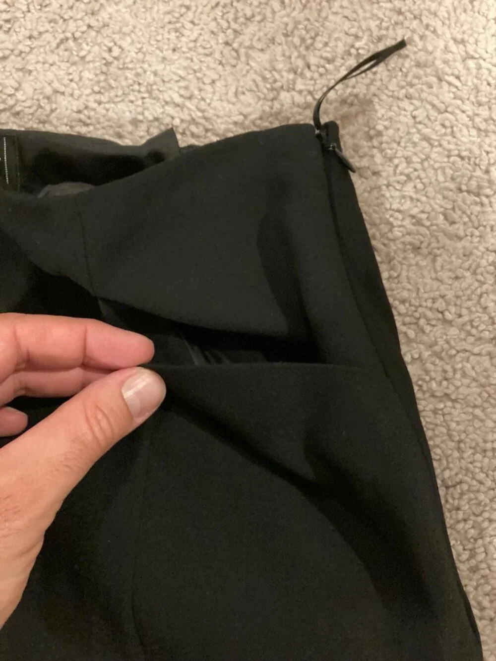 CHANEL Wool/Silk Skirt